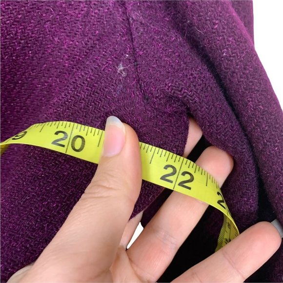 Vintage 50s Dereta Purple Blazer Pencil Skirt Set Large - Picture 13 of 15